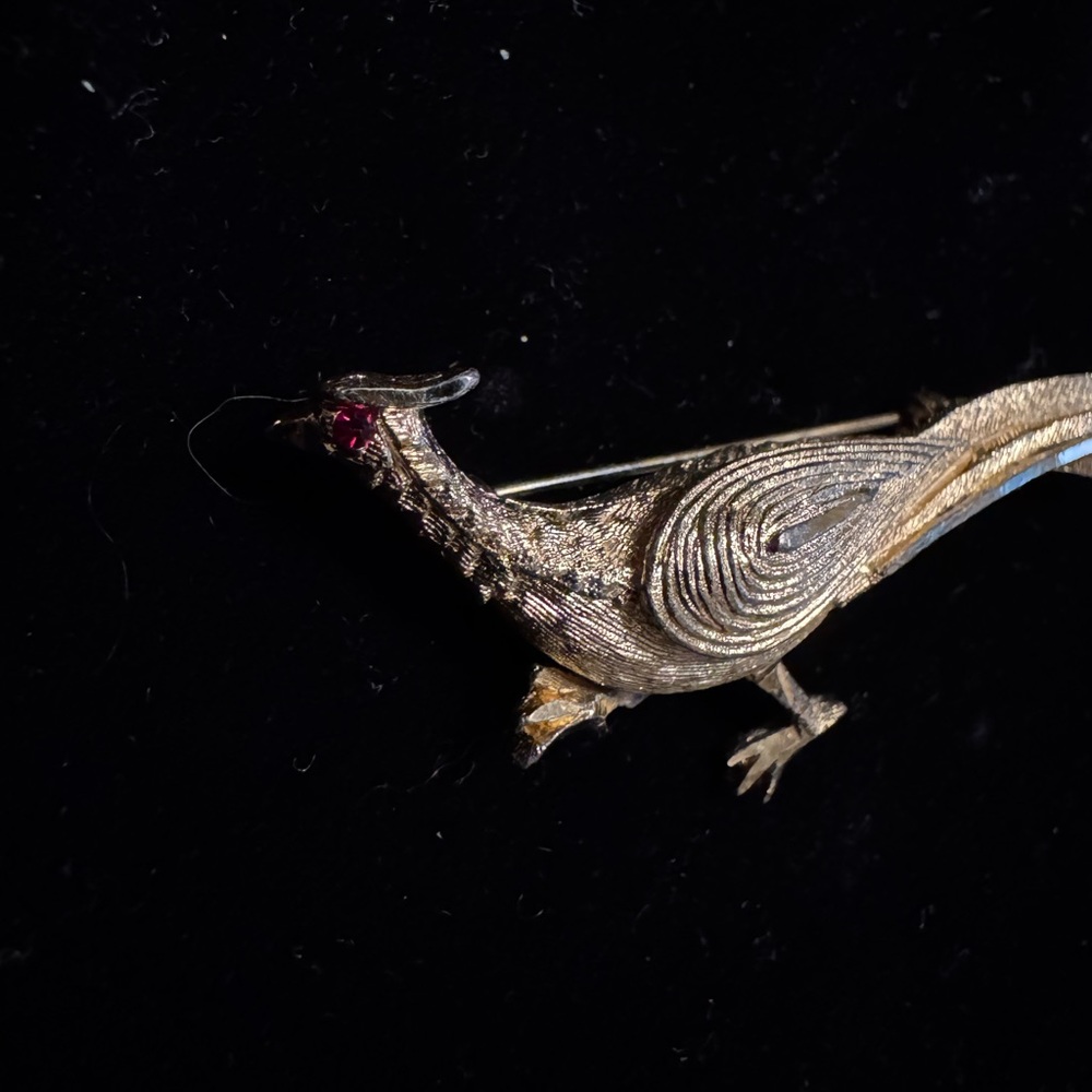Vintage Pheasant Brooch - Picture 3 of 6